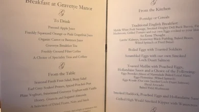 gravetye manor lunch menu