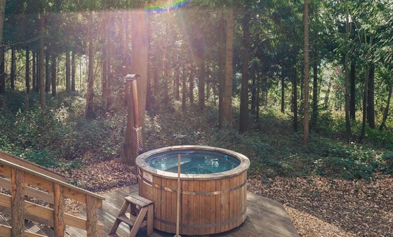 luxury glamping uk with hot tub