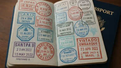 passport stamp