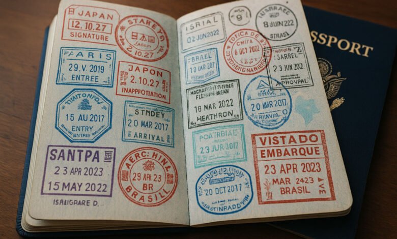 passport stamp