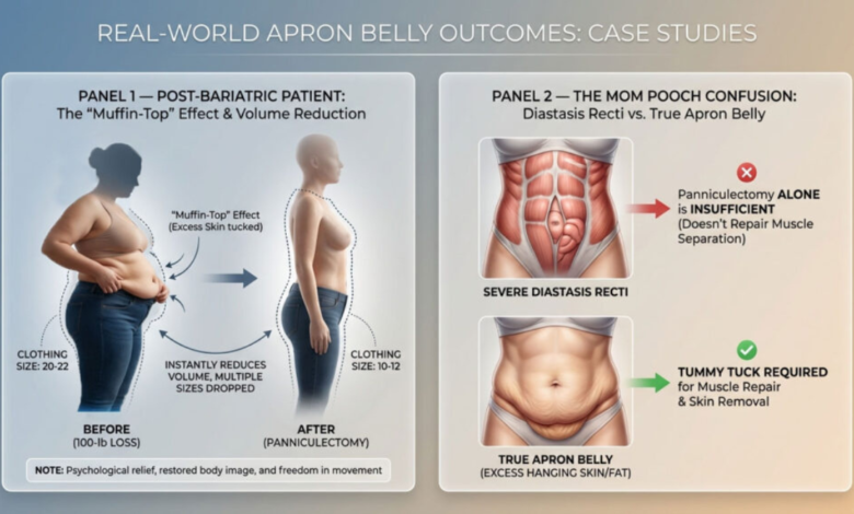 apron belly vs fupa